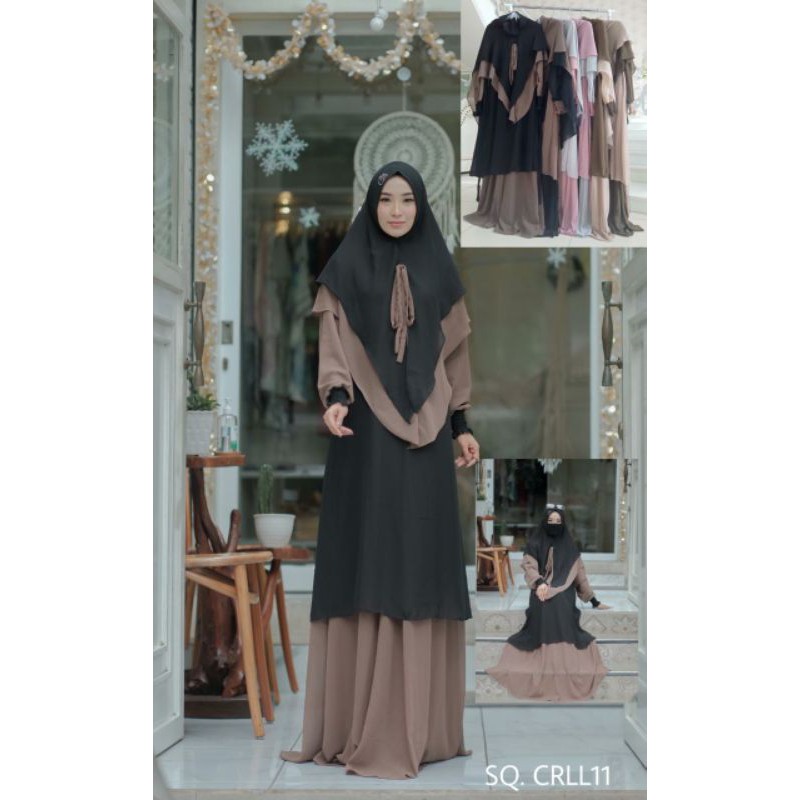 SET SYAR'I ORI BY ASQ ASYIQA 888 / GAMIS SYAR'I / SET SYAR'I MURAH / GAMIS SYAR'I MURAH