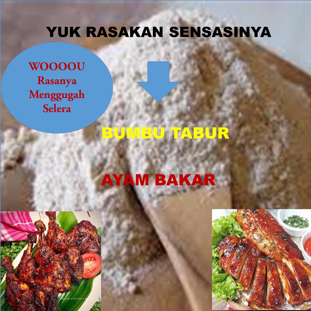 

Bumbu Tabur Ayam Bakar Rasa Nikmat Halal Premium Berkwalitas 100 gram | BUBUK MAKANAN ENAK TERPERCAYA | BUBUK AYAM BAKAR SERBAGUNA ENAK MURAH HALAL