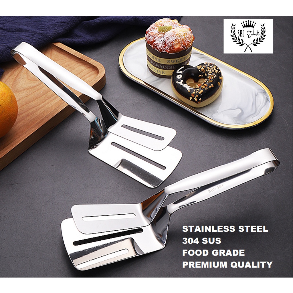 Alat penjepit Makanan Premium Capit makanan Gorengan Stainless Steel 304 SUS Food grade