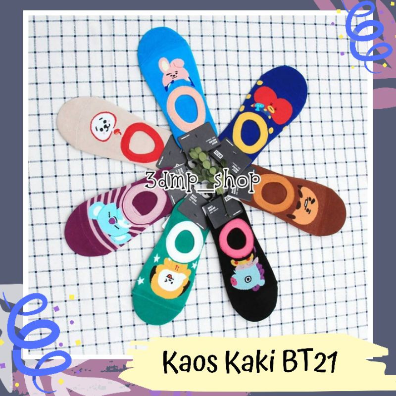 Kaos Kaki BT21 Ver.4 cooky chimmy tata rj shooky mang bts