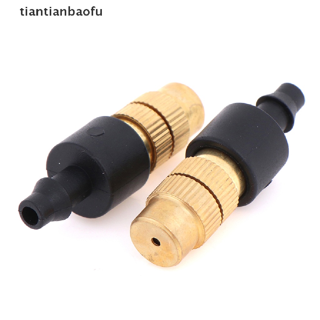 [tiantianbaofu] 5Pcs Copper Misting Fog Cooling Nozzles Atomizing Sprayers For 4/7mm Hose Boutique