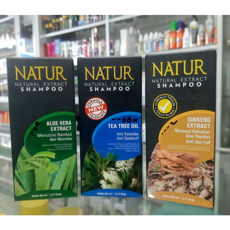 Natur Sampo 140ml - Sampo Perawatan Tanpa Alcohol