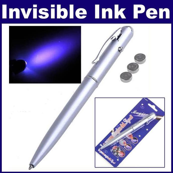 

2IN1 INVISIBLE INK PEN + UV LIGHT PULPEN SENTER ULTRAVIOLET RAHASIA HOT DEAL
