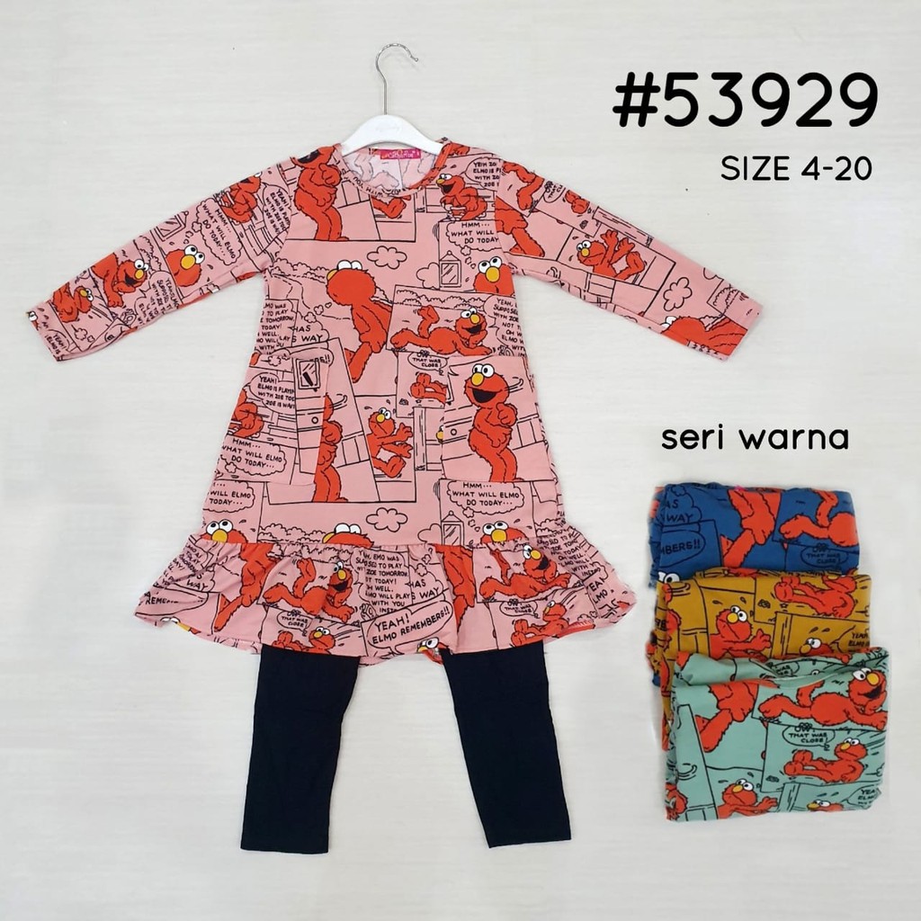 TUNIK FASHION WANITA MURAH STYLE KEREN / GROSIR 3set Set Tunik with Legging CATHERINE KIDS 468