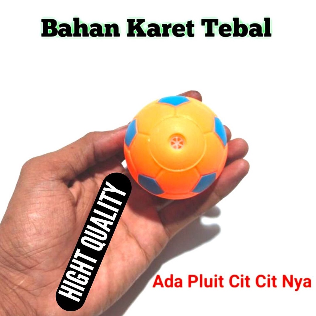 Mainan Kucing Bola Bunyi 6cm Bola Kucing Emoji Bahan Karet Baru FEFARM