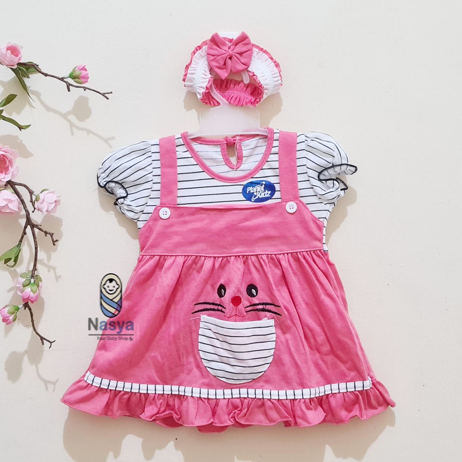 [P-007] Dress Bayi New Born ( 0-6 month) / Baju Bayi Perempuan