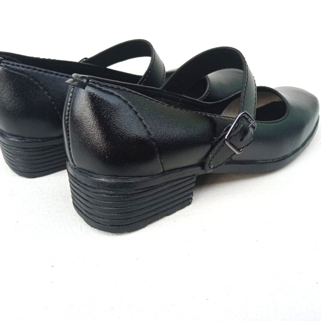 Sepatu Pantofel Wanita Flat Fantovel Cewek Sekolah Hitam Paskibra Sepatu Wanita