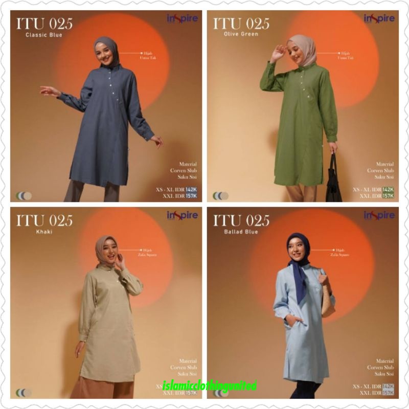 Atasan Tunik Wanita Muslimah Inspire ITU 025 - DZ - FX