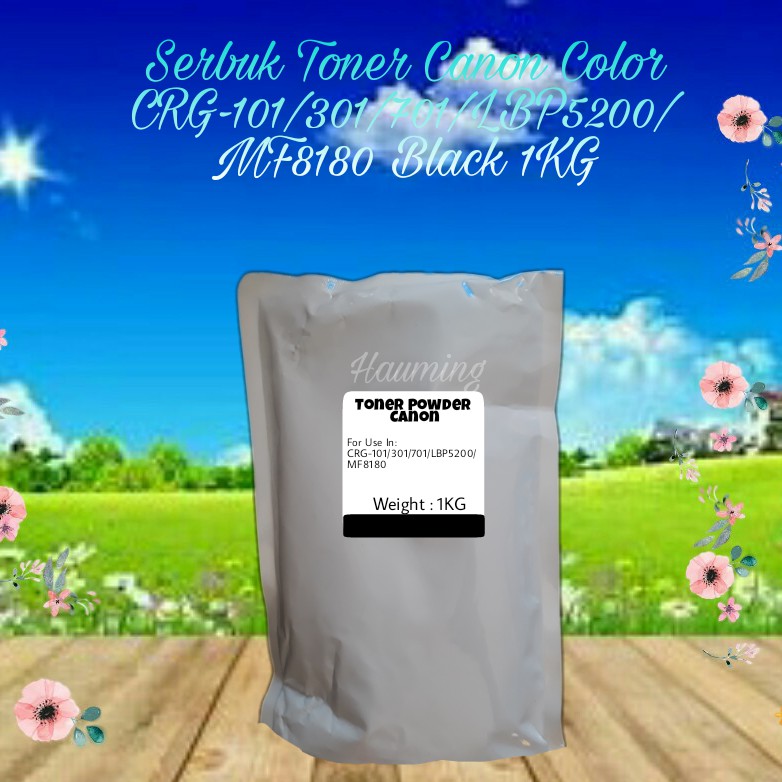 Serbuk Toner Canon CRG 101 301 701 LBP5200 LBP2140 MF8180 MF8180c LBP 5200 2410 Black 1kg