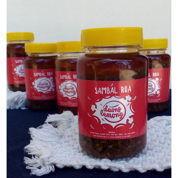 

Sambal Roa Daong Lemong ukuran 300 g