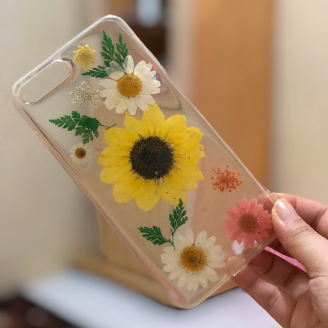 Case iphone bunga asli for iphone 7+ / iphone 8+