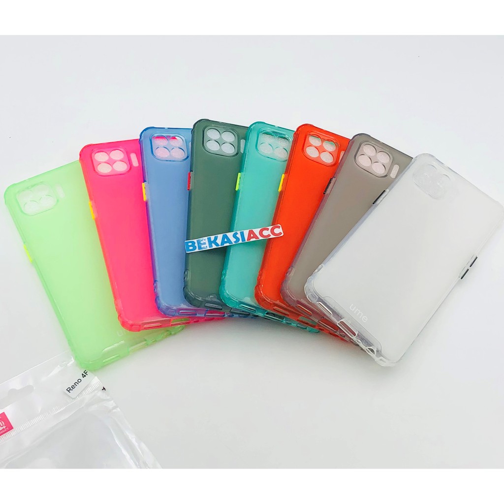 SILIKON OPPO RENO 4F CASE WARNA / SOFT CASE OPPO RENO 4F UME RAINBOW