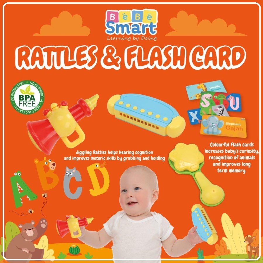 Bebe Smart Rattles &amp; Flash Card