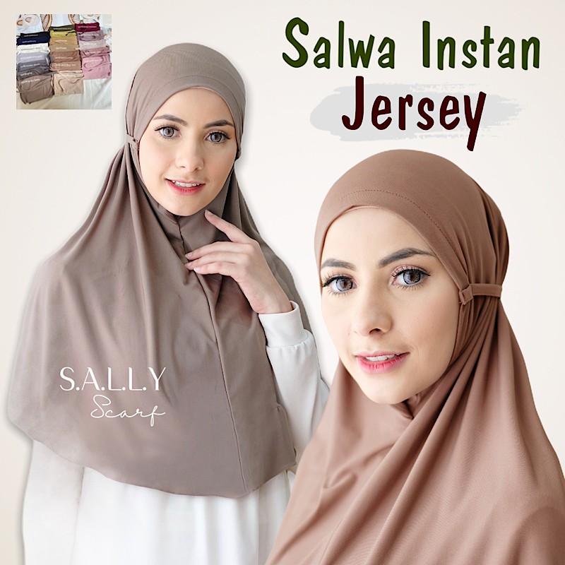 Salwa Instan JERSEY, Hijab Instan Tali