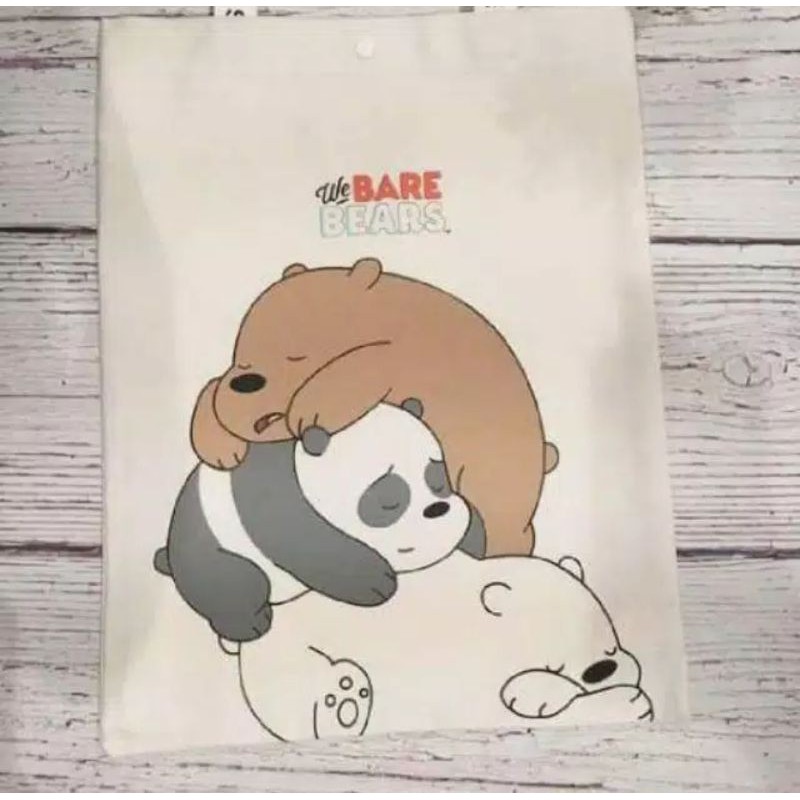 Tote bag / Tas Tote / tenteng We Bare Bears miniso