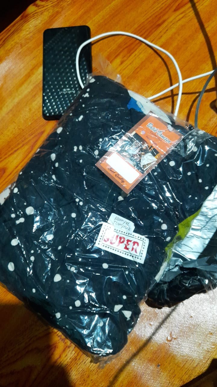 Gamis Rayon Candi Mekar Ori Batik Abstrak Malaman