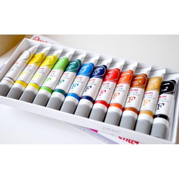 

Jual Pentel Water Colour 12 warna cat air merk pentel Murah