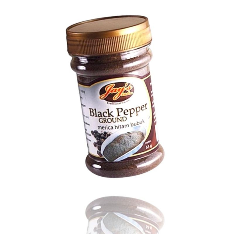Jay's Kitchen Blackpepper Ground Jays Merica Hitam Bubuk 55GR / Merica Bubuk Hitam