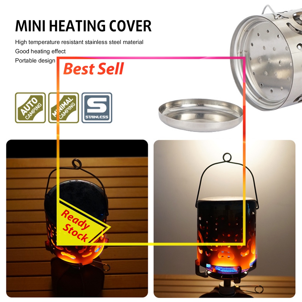 Winter Mini Heating Stove Portable Stainless Steel Camping Hiking Equipment