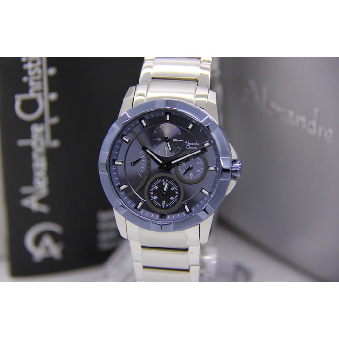 ALEXANDRE CHRISTIE AC 2503 WANITA SILVER BLUE ORIGINAL