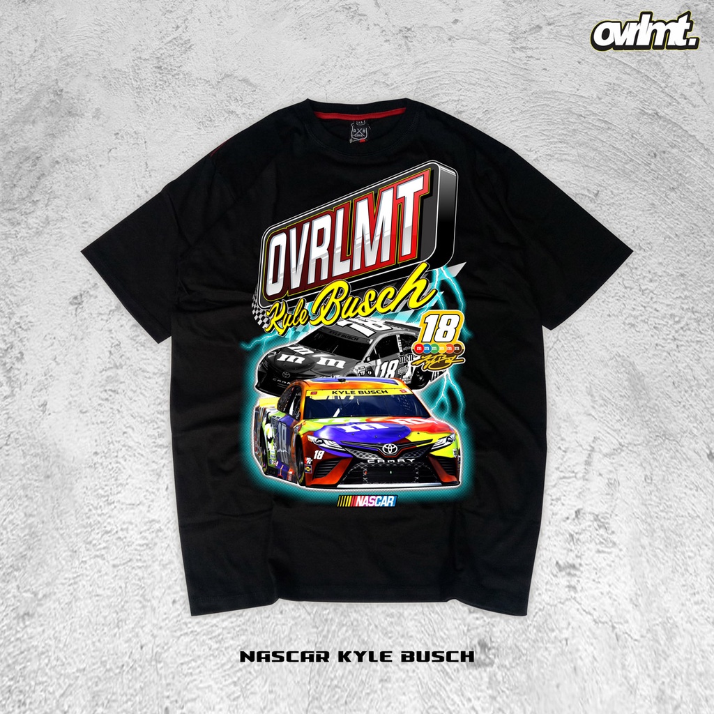 OVERLIMIT NASCAR T-SHIRT OVERSIZE | KYLE BUSCH | KAOS OVERSIZE | STREETWEAR