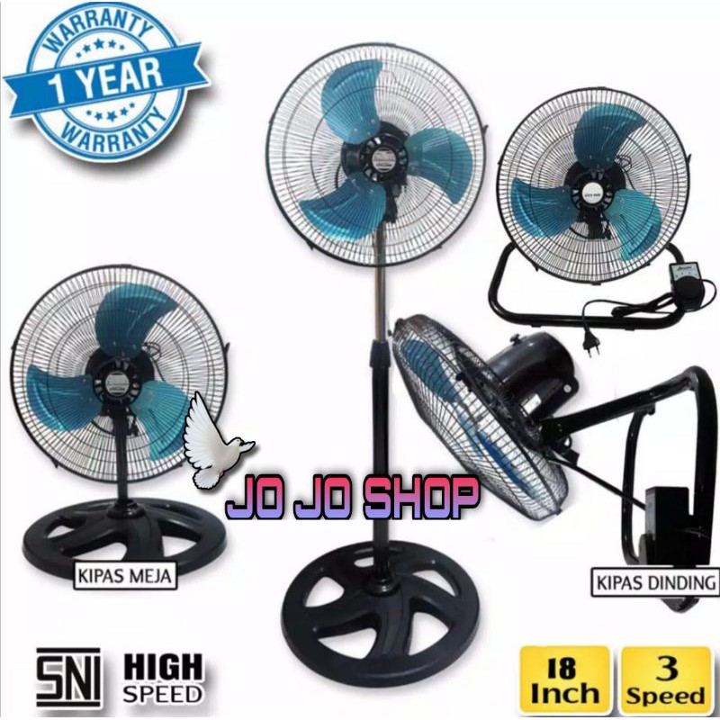 Kipas Angin 3 Fungsi 18 inchi 3 in 1 Arashi Cyclone AR 118 SDW