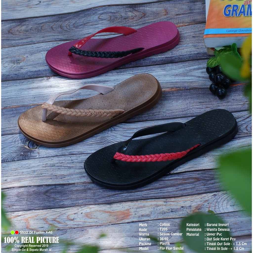 SANDAL JEPIT WANITA NYAMAN UNTUK DIRUMAH AJA T205 36-40