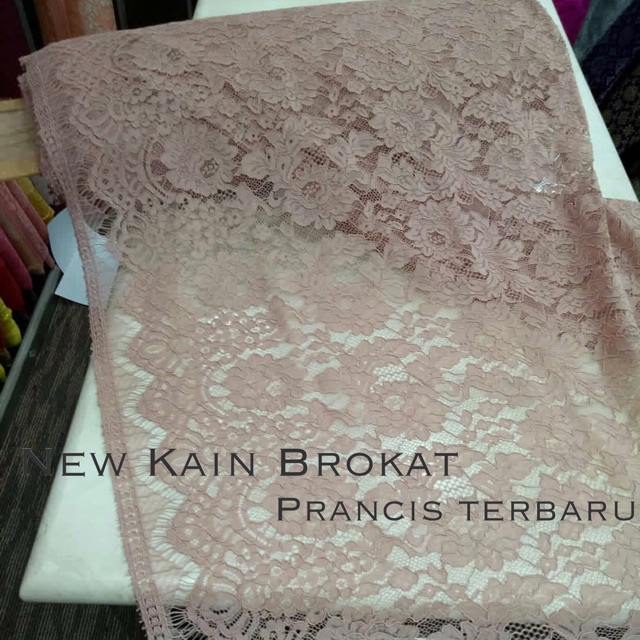 Terbaru Kain Brokat Prancis Terbaru Bahan Brukat Semi Prancis Harga Per 1 Potong Shopee Indonesia