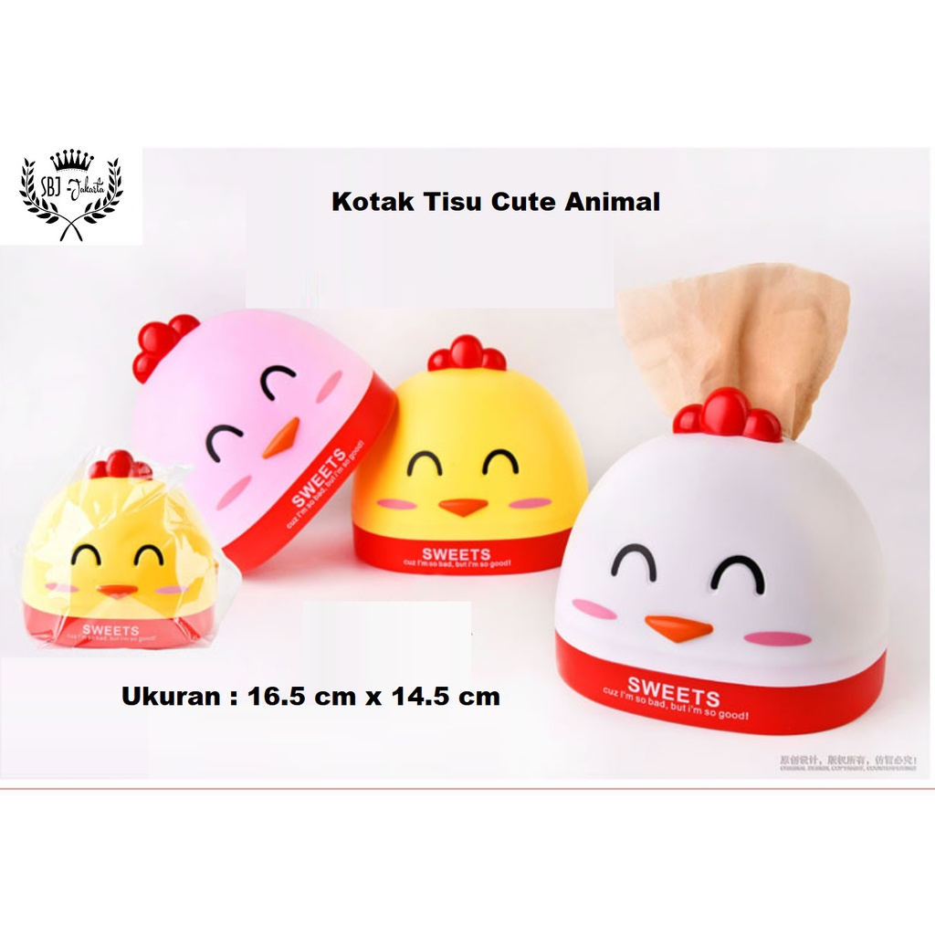 Tempat Tisu Kotak Tisu Tissue Cute Animal Series Tissue Box