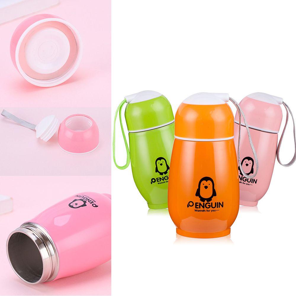 Preva 300ml Botol Hangat Dan Dingin New Vacuum Mug Pinguin Anti Bocor