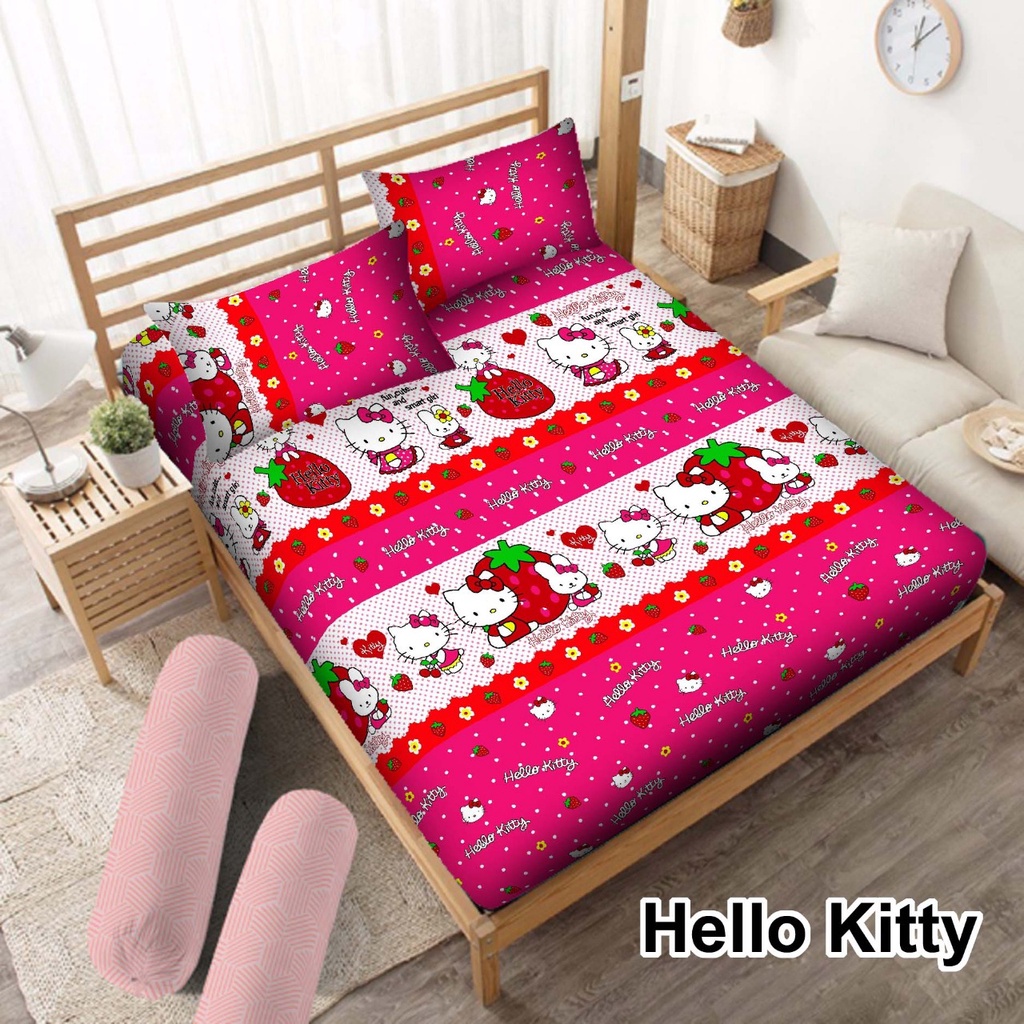 SPREI MOTIF KARTUN KUALITAS SAMA DENGAN BONITA - ANTI LUNTUR UKURAN 180x200/1 SET SEPRAI HOMEMADE