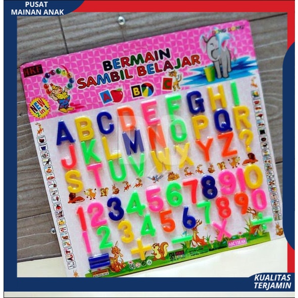 PROMO Mainan Anak Edukasi Huruf Dan Angka - Alphabets Numbers / Bermain Sambil Belajar MURAH