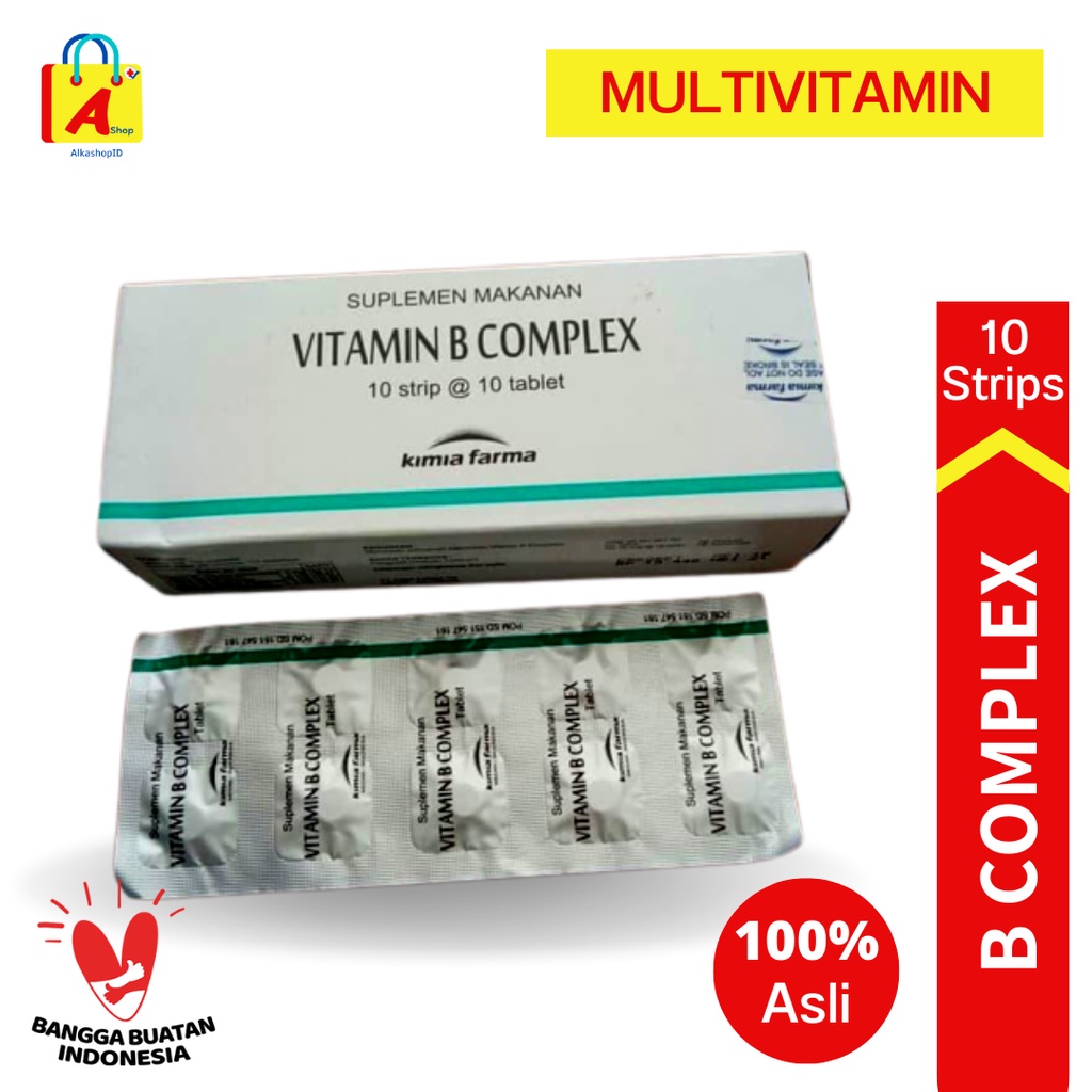 Jual Vitamin B Complex Multivitamin Vitamin Harian Menjaga Daya Tahan