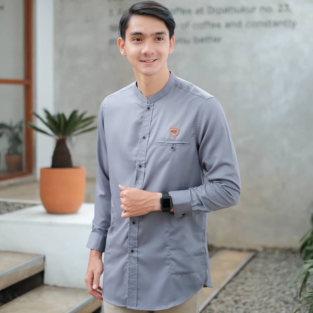 Baju Koko Kurta Dewasa Lengan Panjang Material Catton Adem Serap Keringat