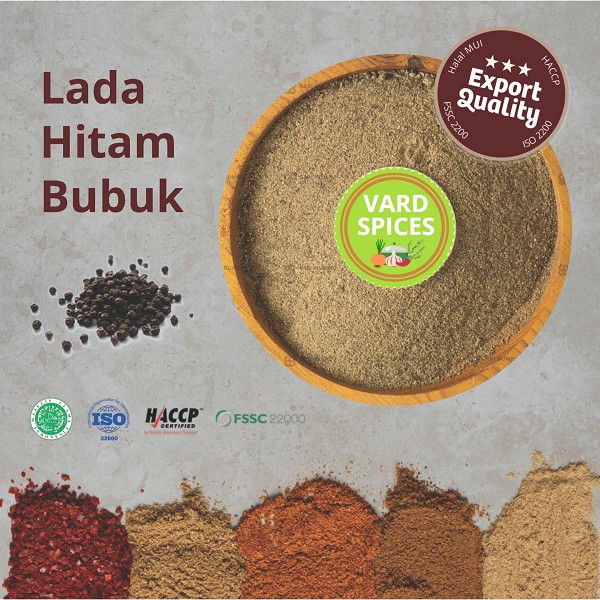

Lada Hitam Bubuk / Black Pepper Powder 250gr Export Quality