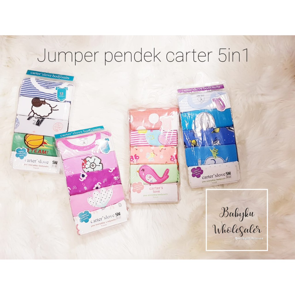 JUMPER pendek 5in1 GROSIR  / romper carter