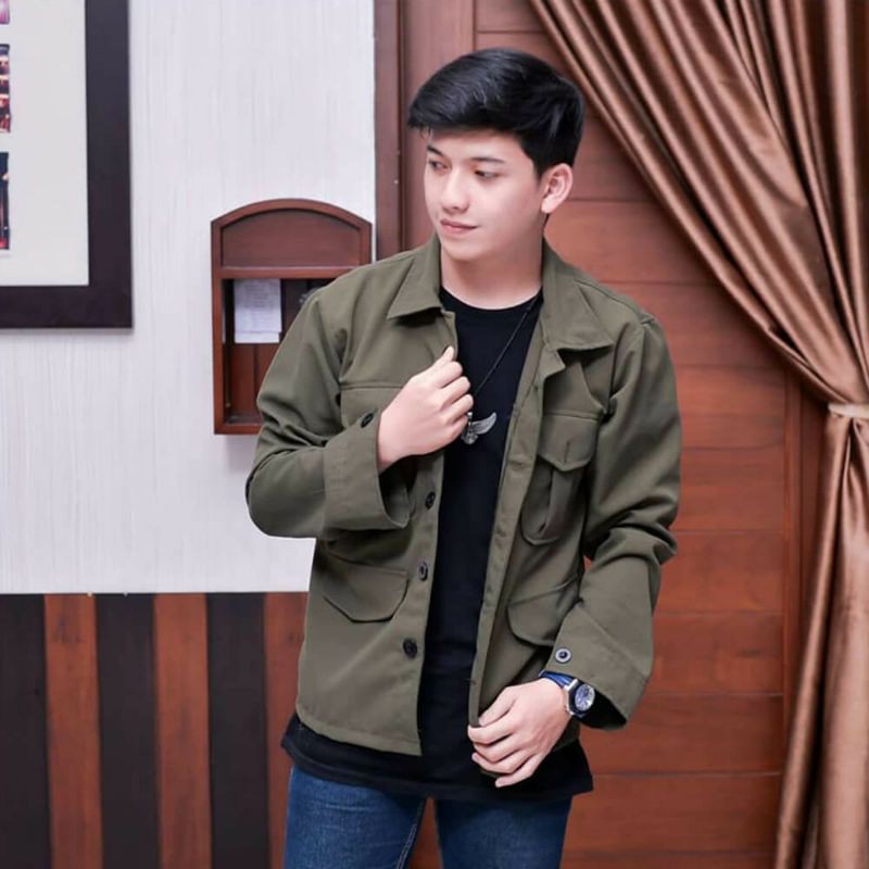 Jaket/Kemeja Parka Pria ARMY