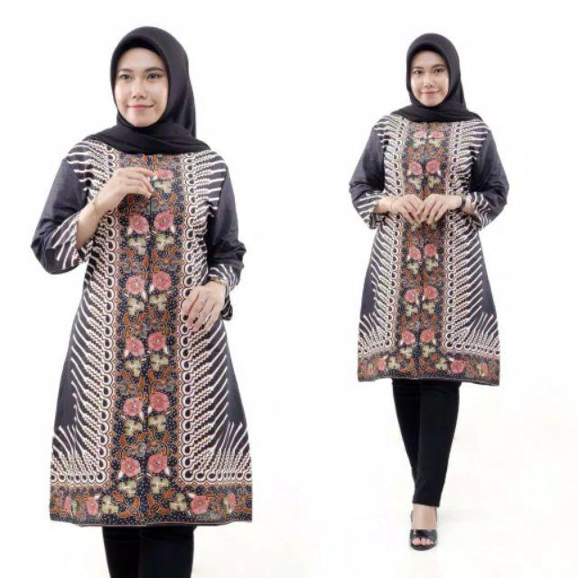 Terlaris Serut Genes Jelita Tunic Navbor Yelbor Whitbor Creambor Tunik Batik Modern Hrb030 Dolbi Dob