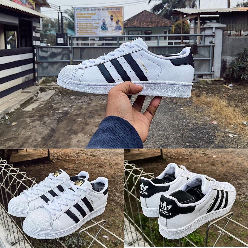 ADIDAS SUPERSTAR FP WHITE BLACK GOLD