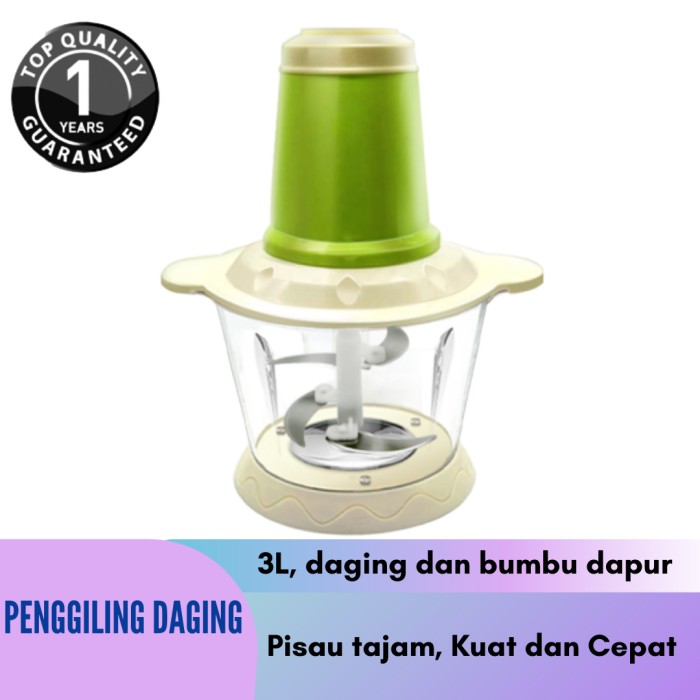 TERLARIS GARANSI PENGGILING DAGING HAN RIVER MEAT GRINDER FOOD PROCESS 3L