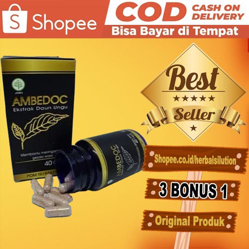 OBAT AMBEDOC - Obat Herbal Obat Ambeien Obat Wasir Ekstrak Daun Ungu Premium - OBAT AMBEDOC ASLI