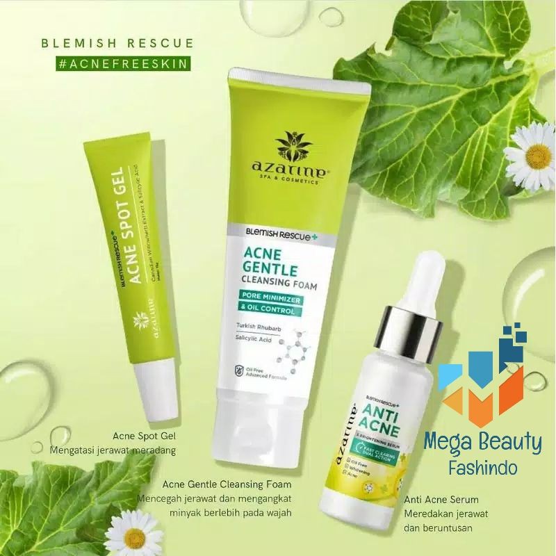 Azarine Anti Acne Series | Brightening Serum 20ml | Gentle Cleansing