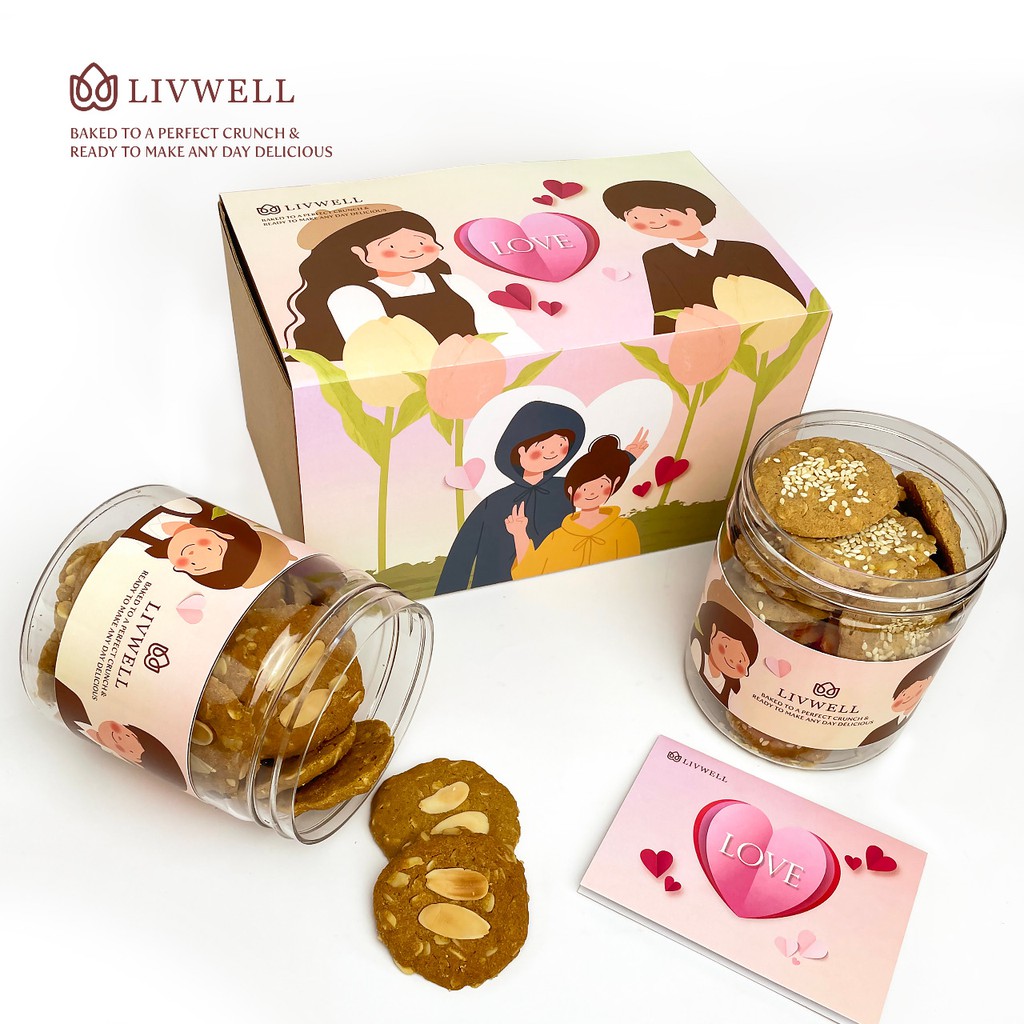 

Livwell - [EXCLUSIVE HAMPERS] Oatmeal Cookies - Valentine [FREE CARD]