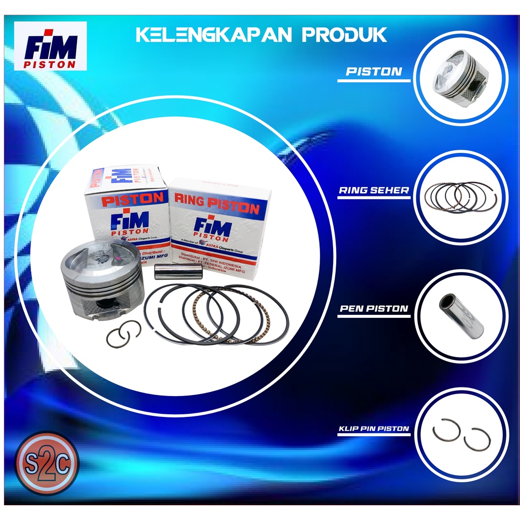 PISTON KIT JUPITER XB VEGA R NEW FIM53 FIM 53 PIN 13 53.5/54/54.5/55/55.25-1