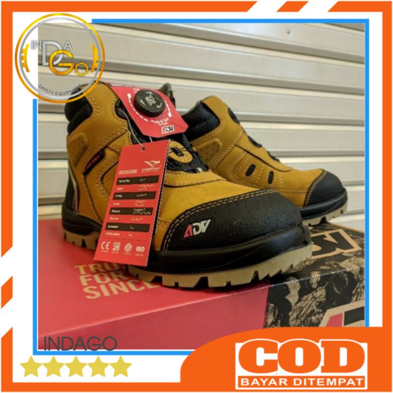 Sepatu Safety Cheetah Jubatus Sand - Safety Shoes Cheetah 6112 K Jubatus Sand