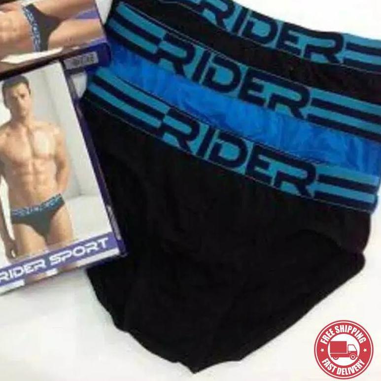 ▼ Rider Sport R 762 B | Celana Dalam CD Pria Cowok Rider Sport Sempak Kancut Katun Lembut Kusuma ✧