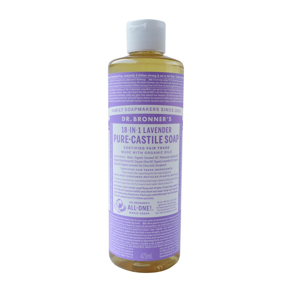 Dr. Bronner's Lavender Pure - Castile Soap 473 Ml