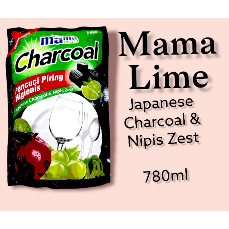Mama Lime Japanese Charcoal & Nipis Zest 780ml