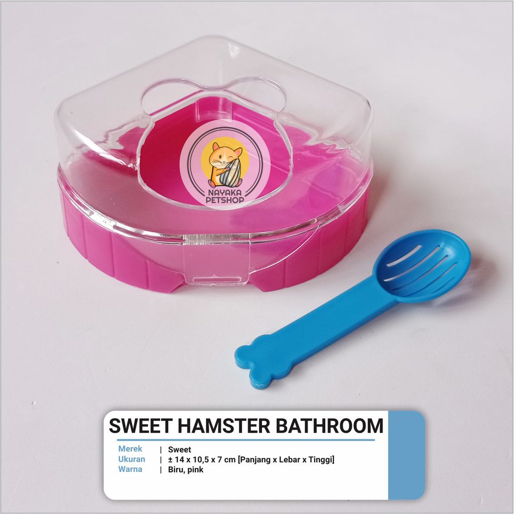 Sweet Hamster Bathroom Tempat Mandi Pasir Hamster Mainan Rumah Hewan