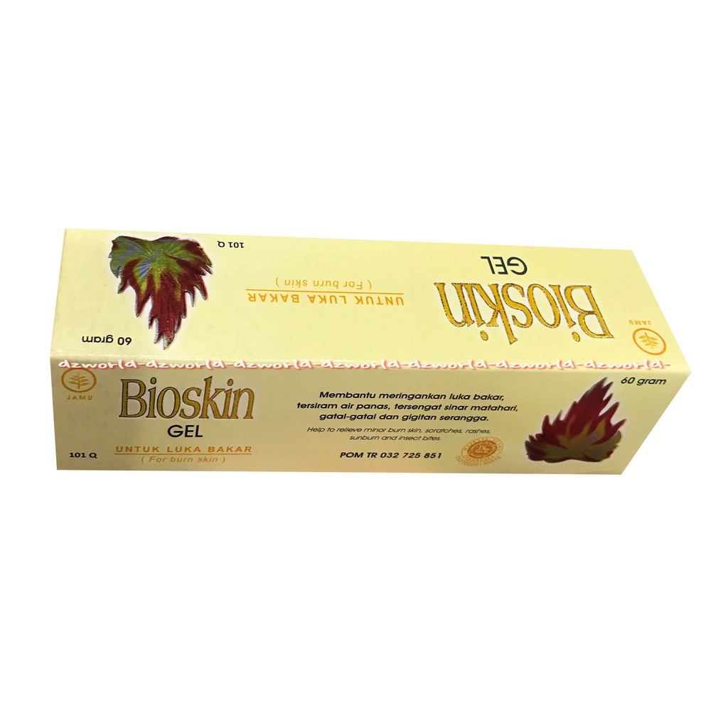 Bioskin Gel Untuk Luka Bakar Gel Untuk Tersiram Air Panas &amp; Gatal Gatal 60mL
